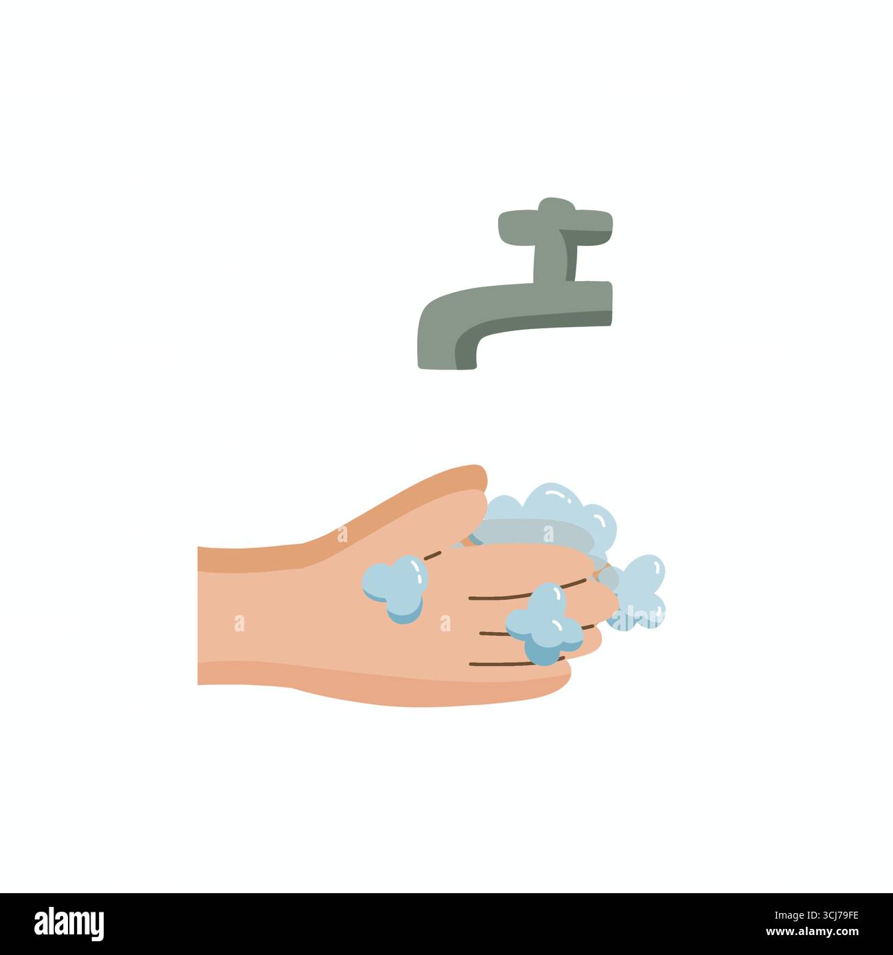 Flat and minimalist cartoon-style illustration showing proper ...