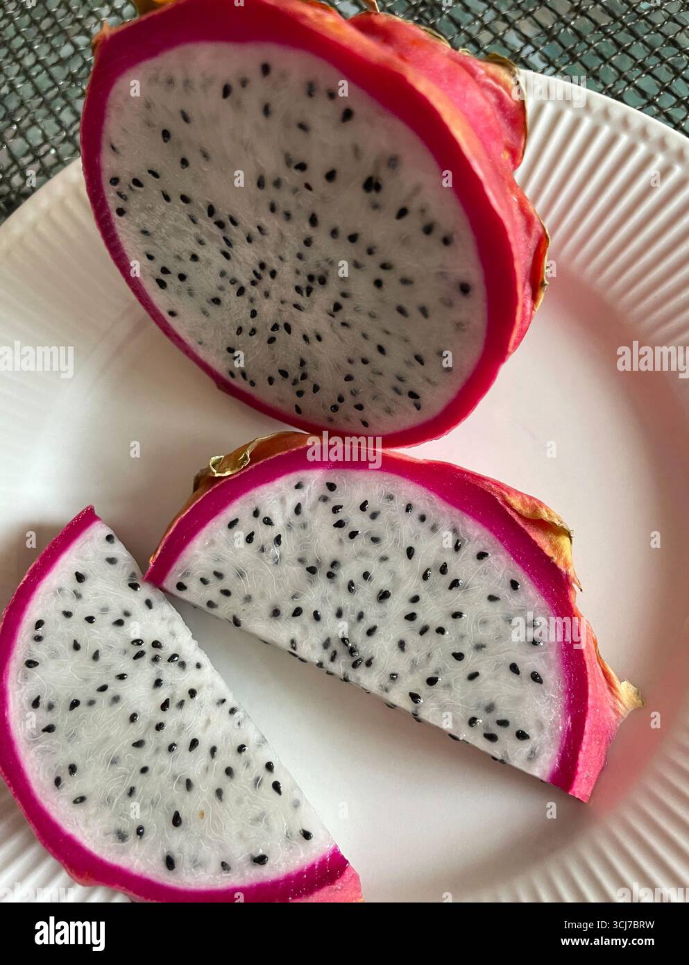Still life of Dragon Fruit, also known as Pitaya. - Smartphone Captured Stock Image