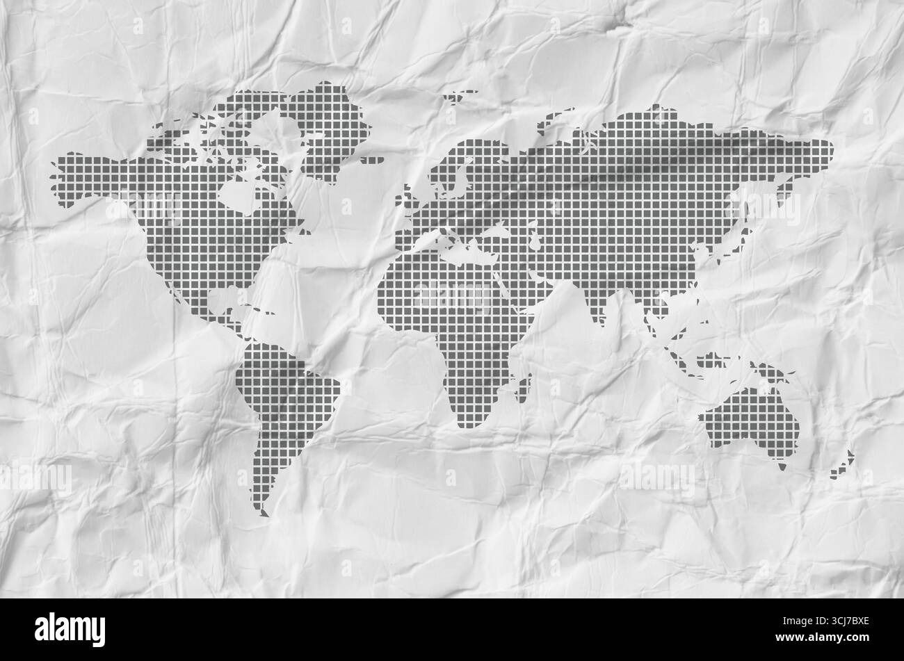 world map on white background Stock Photo
