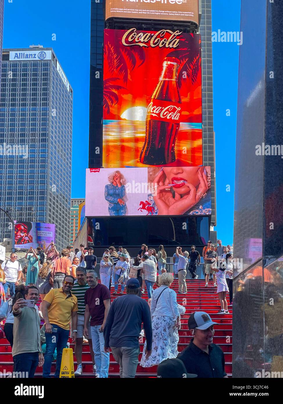 'TKTS Steps' is a popular tourist destination for theater goers in Times Square, 2025, New York City, USA - Smartphone Captured Stock Image 'TKTS Steps' is a popular tourist destination for theater goers in Times Square, 2025, New York City, USA - Smartphone Captured Stock Image