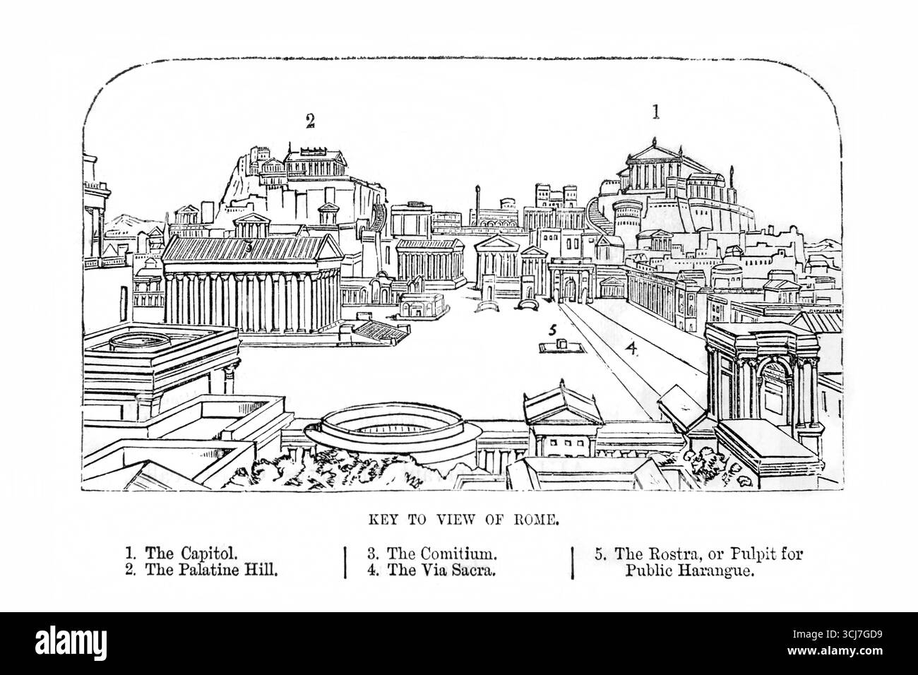 View palatine hill from Black and White Stock Photos & Images - Alamy