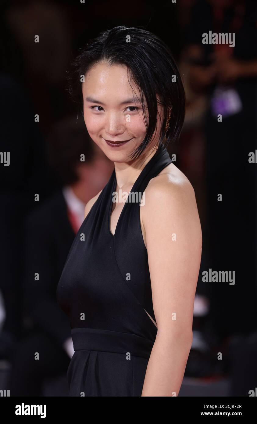 VENICE, ITALY - SEPTEMBER 05: Yun Huang attends the "Silent Friend" red ...