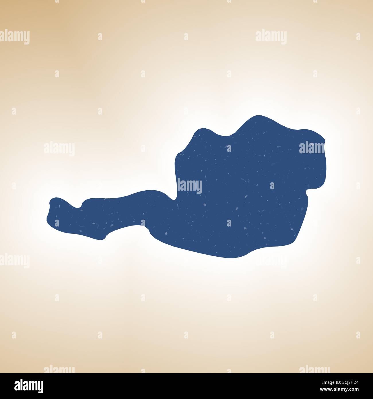 Austria shape on gradient background. Country map with scratch texture ...