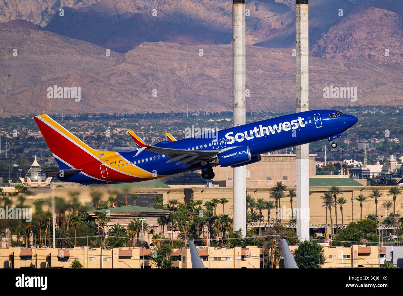 Harry Reid Airport 8-30-2025 Las Vegas NV USA Southwest Airlines Boeing ...