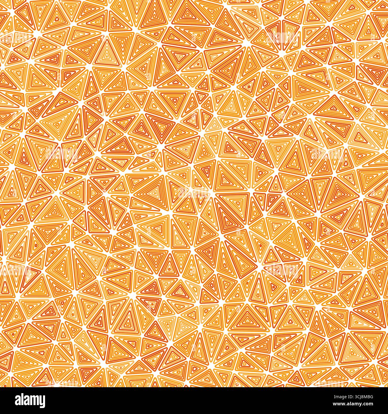 Abstract template background. Multiple repeated inner triangles. Compact triangle size. Mono-tone colored style. Seamless pattern. Stock Vector