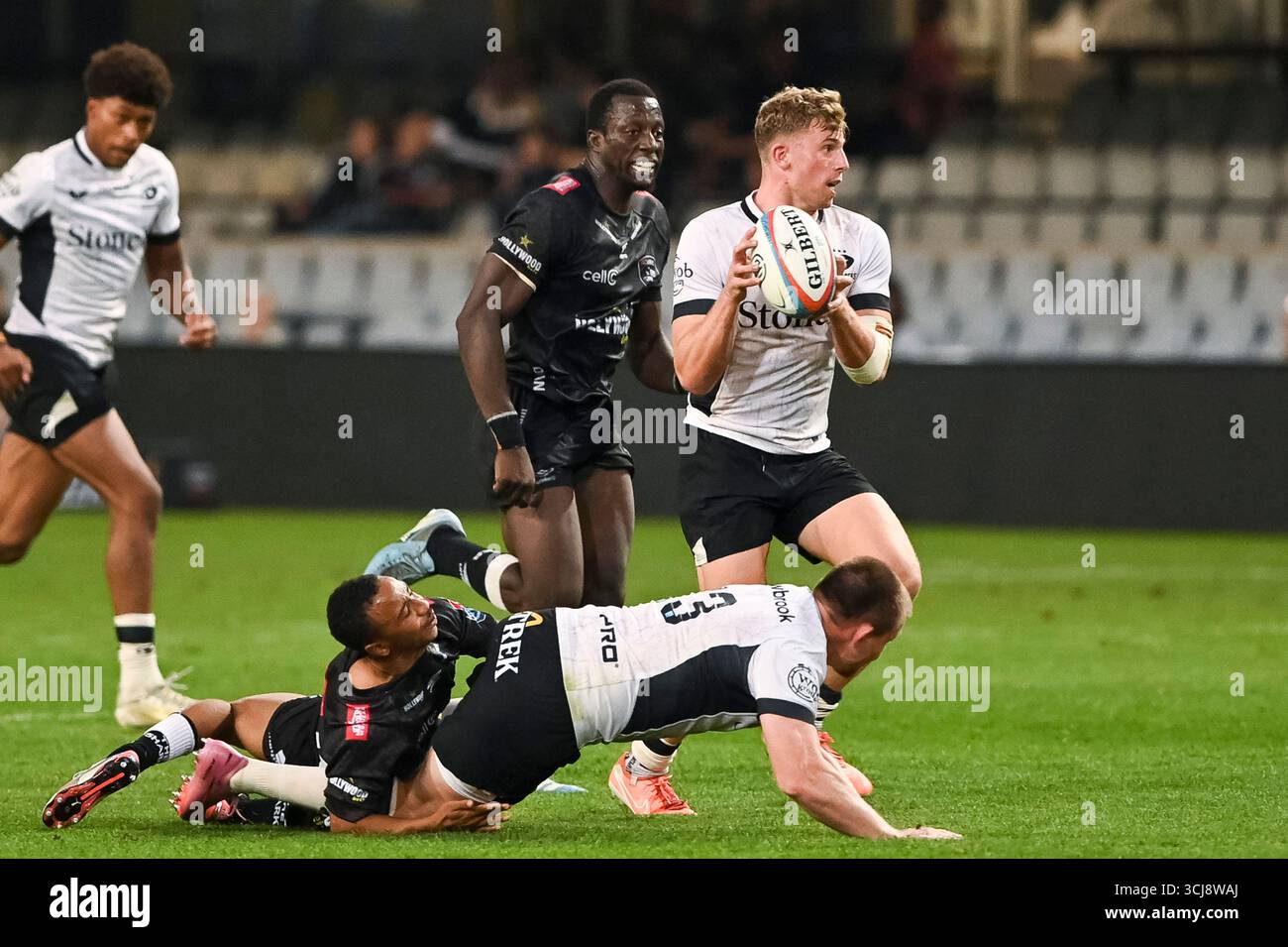 Joseph Johnson Rugby Louie Johnson of Saracens during the match between Hollywoodbets Sharks ...
