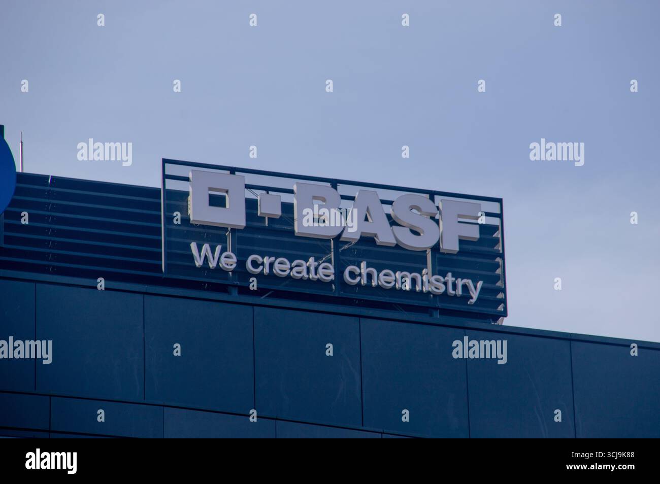 Wroclaw Sign Wroclaw, Poland - April 5, 2025: Logo and sign of BASF. BASF chemistry ...