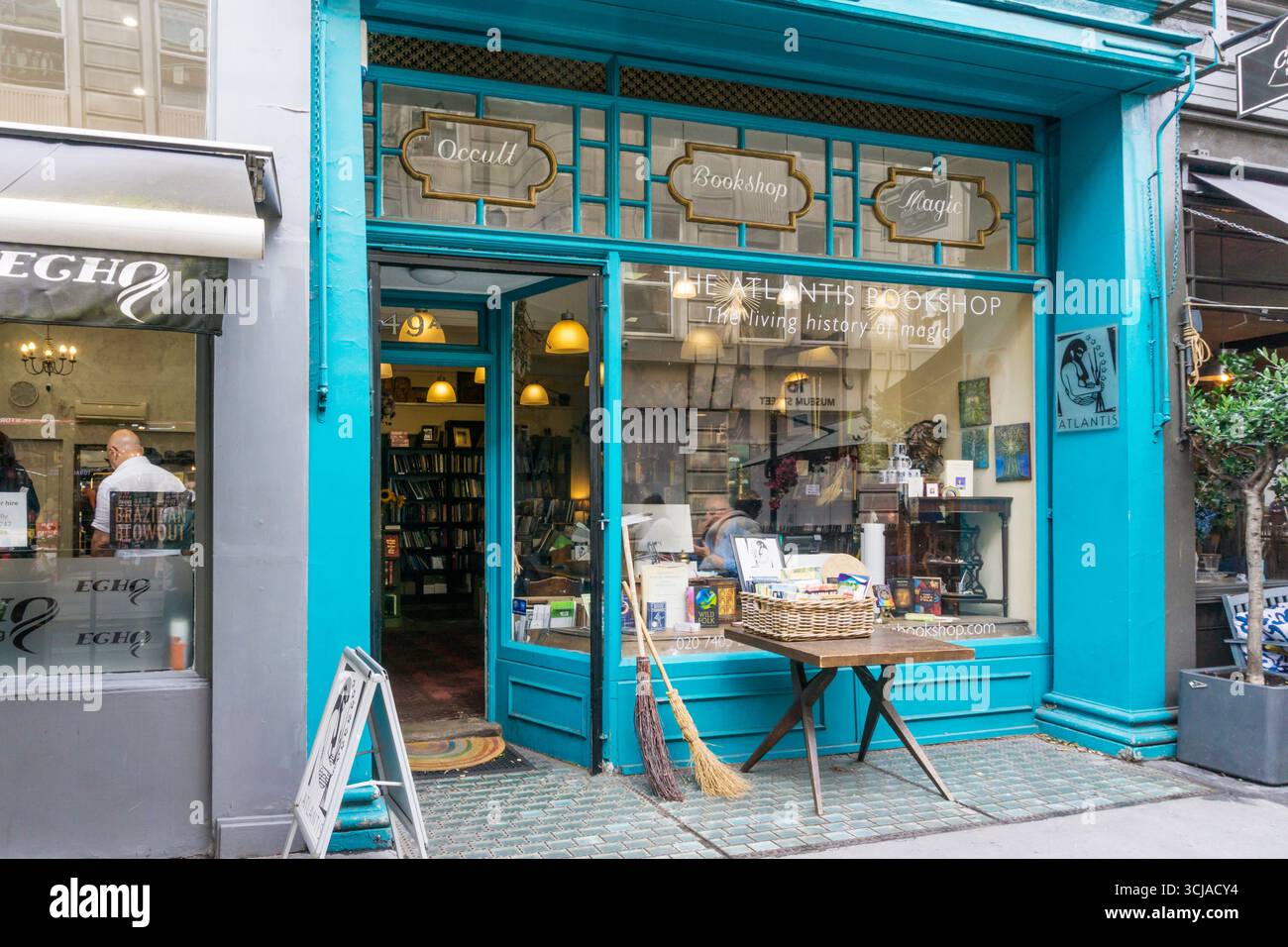 The Atlantis Bookshop in Bloomsbury sells books of the occult and magic. Stock Photo
