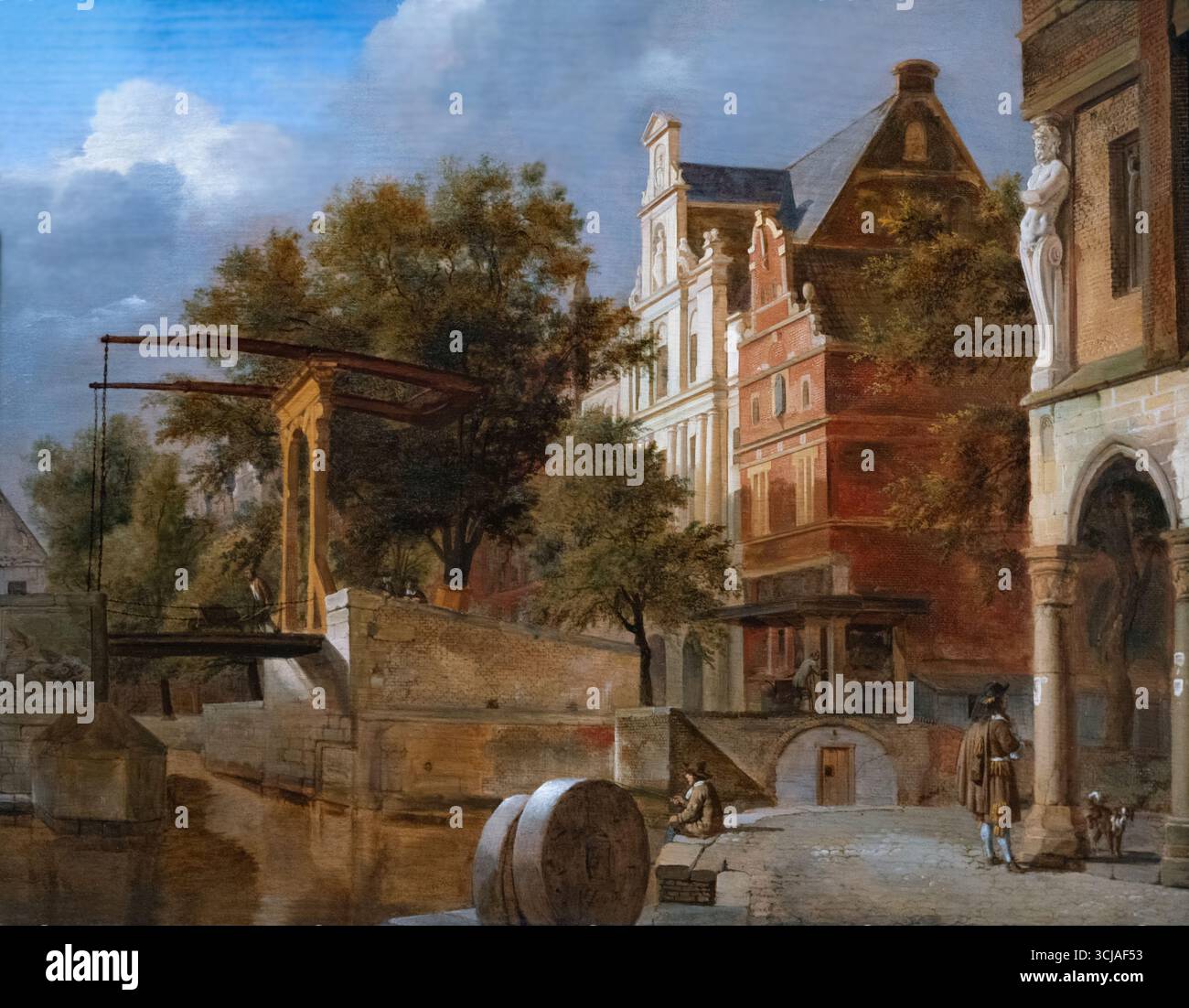 Jan van der heyden the drawbridge hi-res stock photography and images ...