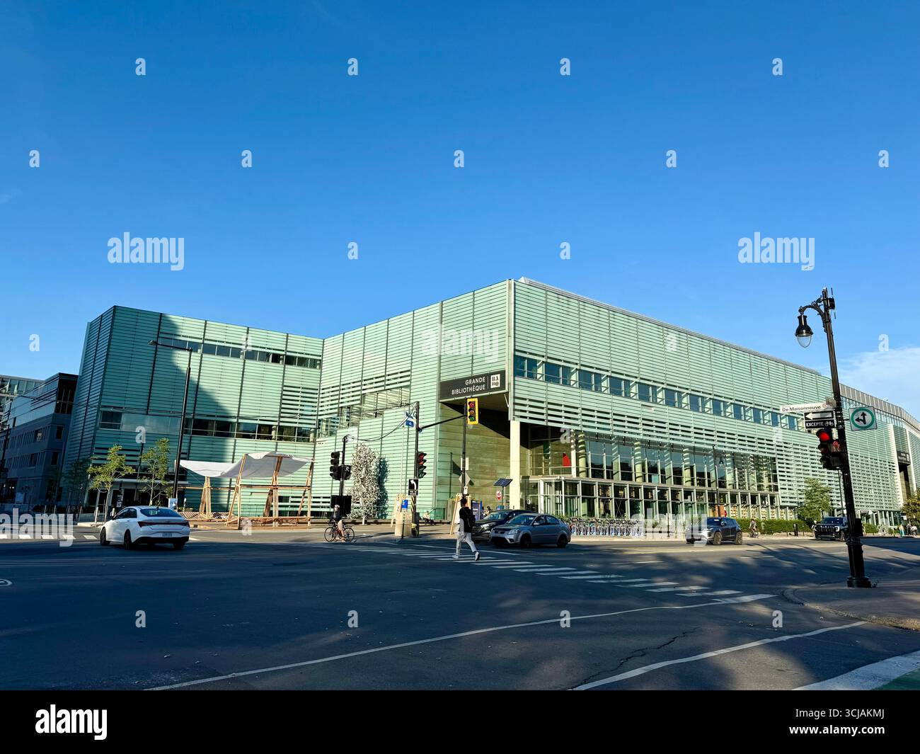 Grande Bibliothèque - BAnQ, Montreal, Canada - Smartphone Captured Stock Image