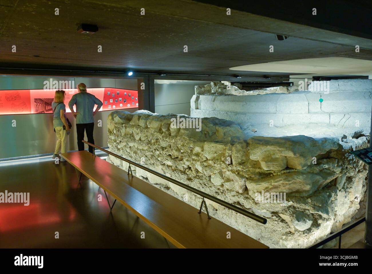 Krypta Museum Fraumünster, Zürich, Schweiz - KEIN Property Release! Stock Photo