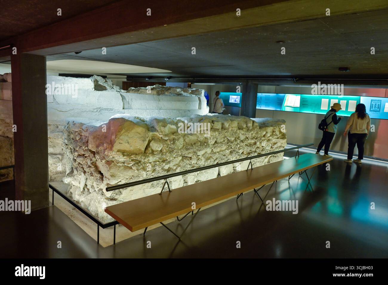 Krypta Museum Fraumünster, Zürich, Schweiz - KEIN Property Release! Stock Photo