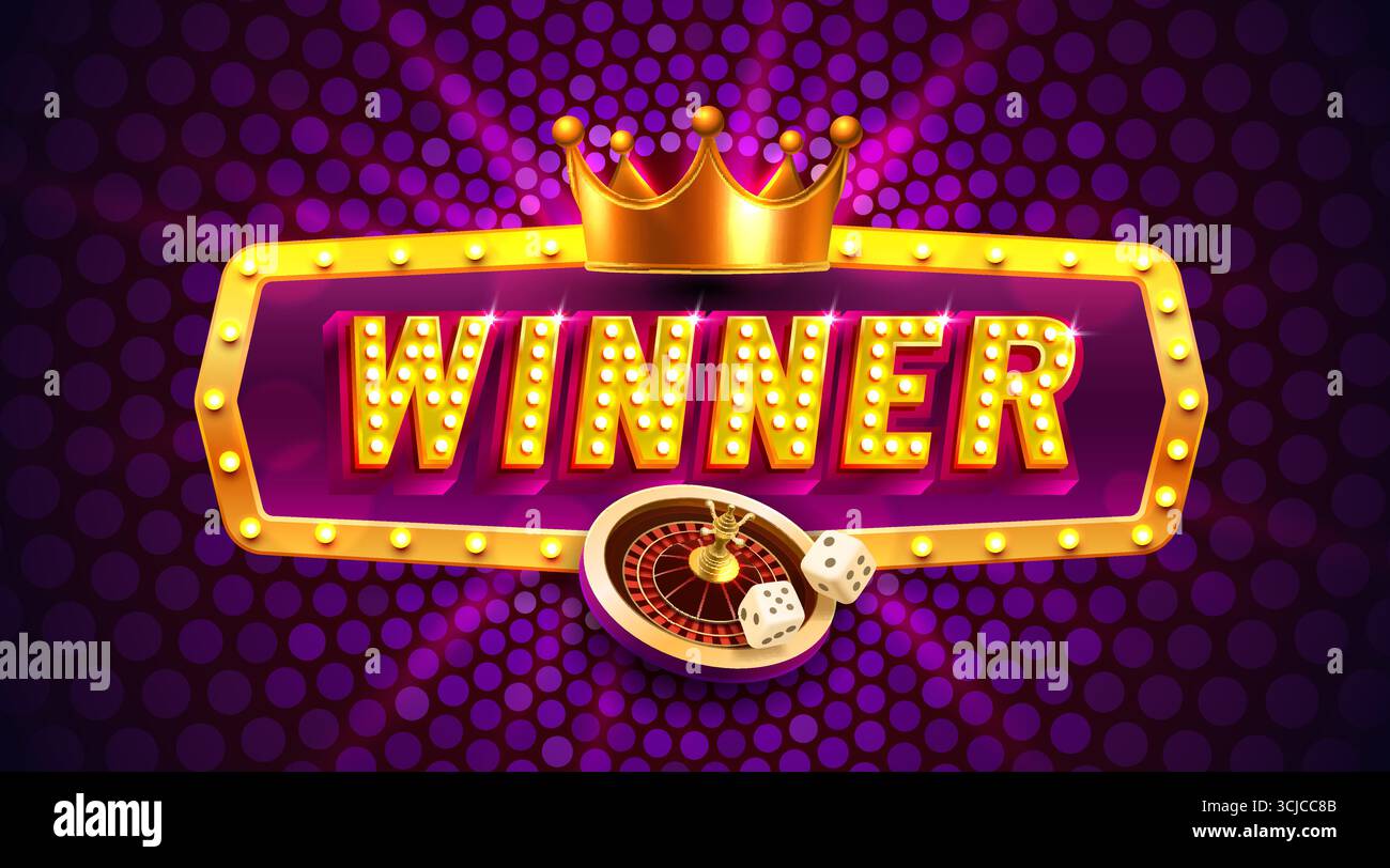Night vegas vector winner frame hi-res stock photography and images - Alamy