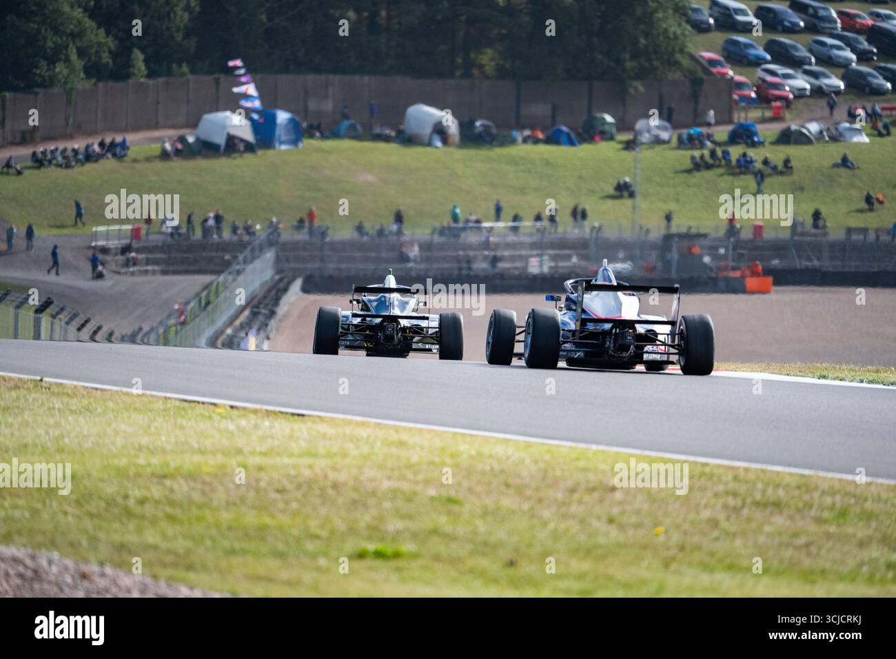 Two Cars Racing F Two F4 Cars Racing Stock Photo - Alamy