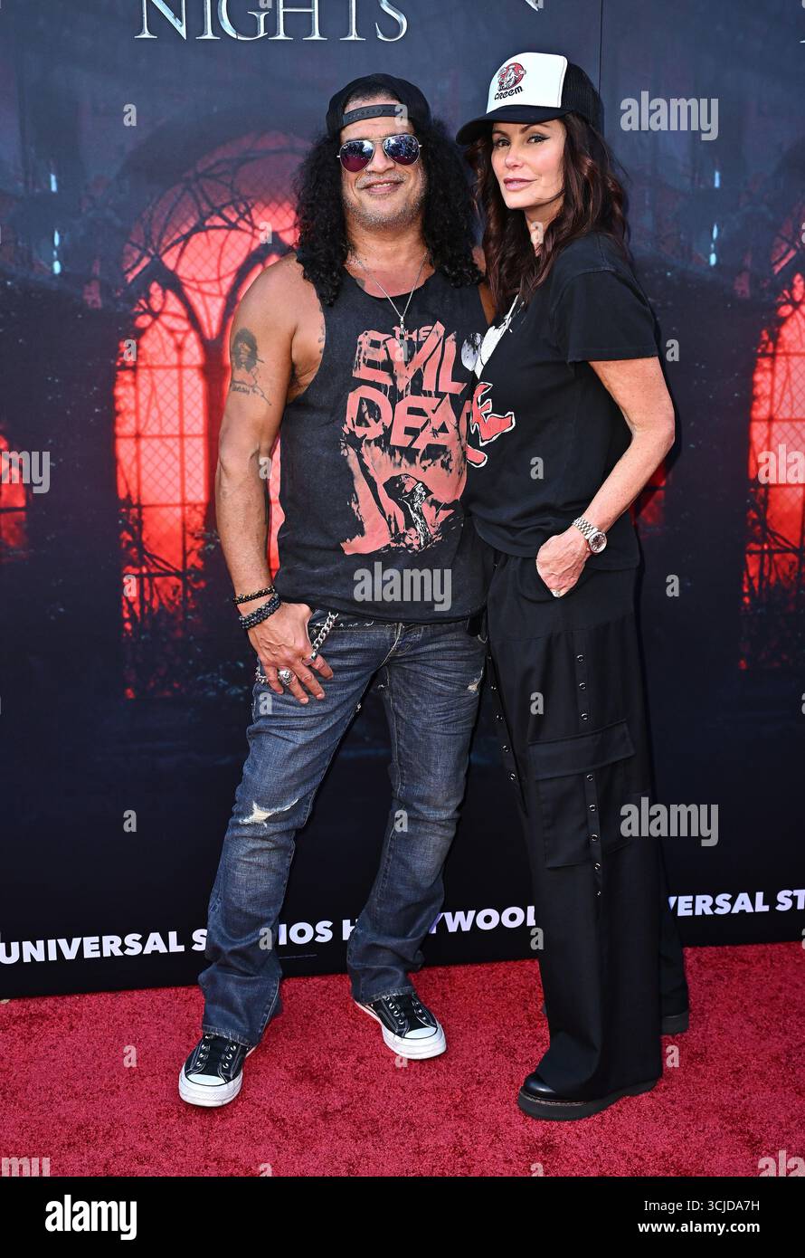 Slash aka Saul Hudson and Meegan Hodges arriving to Universal Studios ...