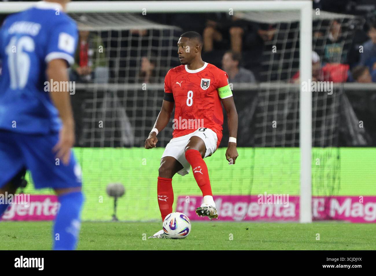 LINZ, AUSTRIA - SEPTEMBER 6: David Alaba of Austria during the FIFA ...