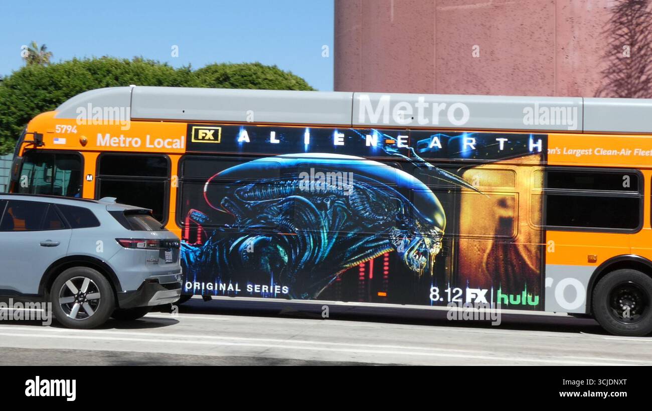 Los Angeles, California, USA 5th September 2025 Alien Earth FX Bus ...