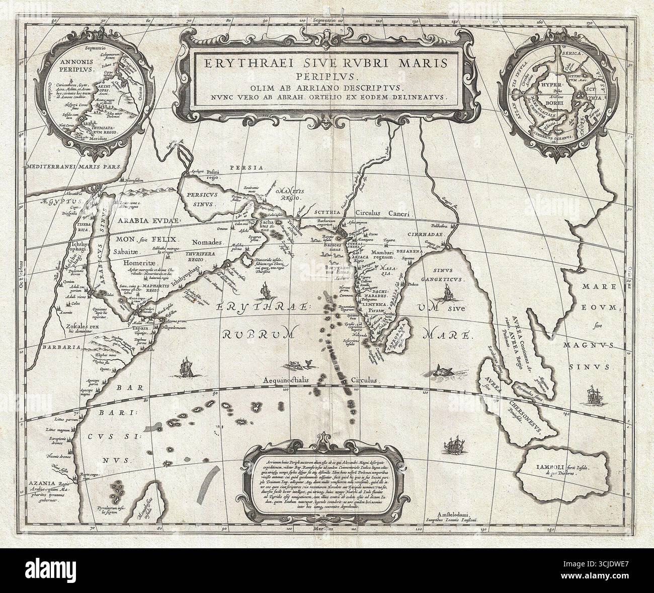 Erythraei Sive Rubri Maris Periplus – 1658 Jansson Map of the Indian ...