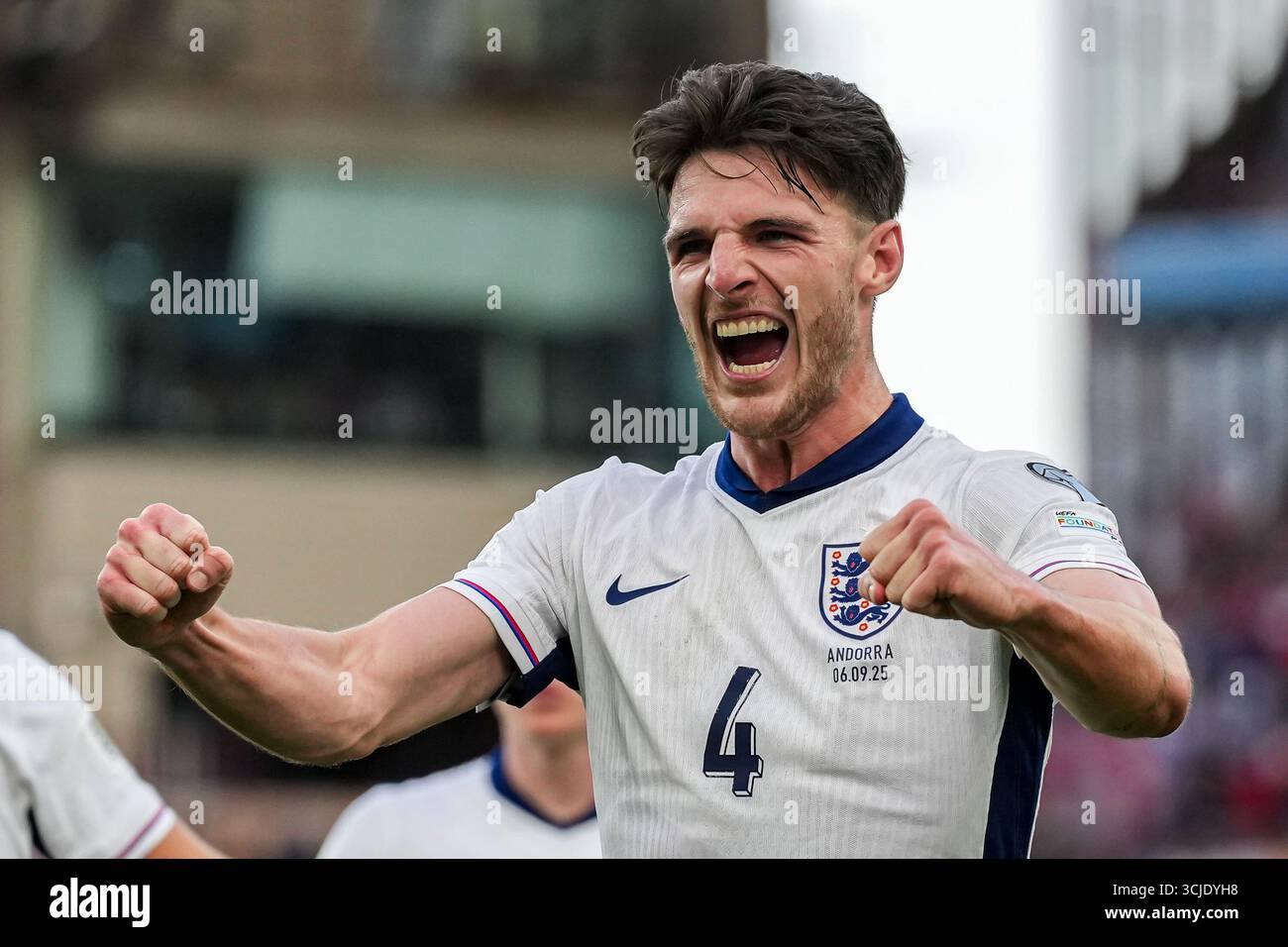 Declan Rice England Midfield Control GOAL - Midfielder Declan Rice of Arsenal (4) playing for the England ...
