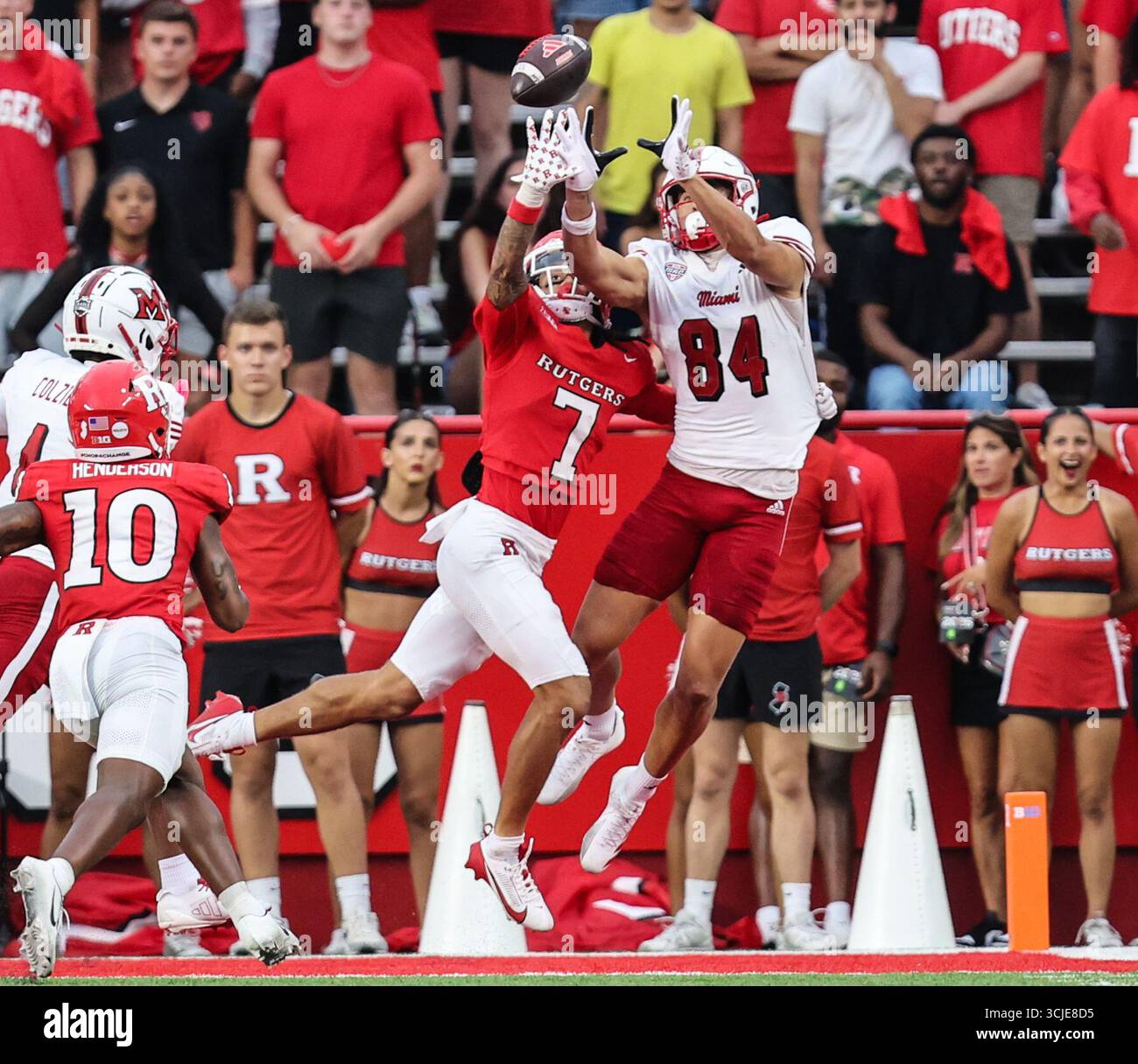September 06, 2025: Rutgers Scarlet Knights defensive back Cam Miller ...