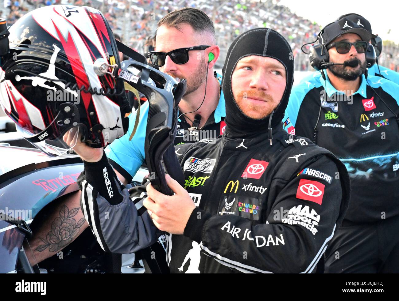 MADISON, IL - SEPTEMBER 06: Tyler Reddick (#45 23X1 Racing Jordan Brand ...