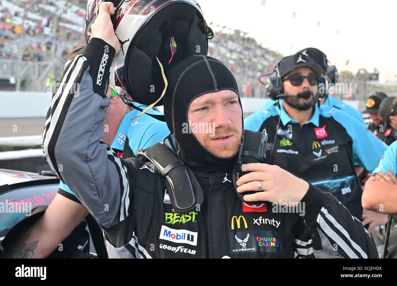 MADISON, IL - SEPTEMBER 06: Tyler Reddick (#45 23X1 Racing Jordan Brand ...