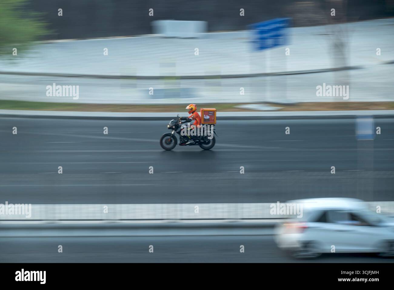 Delivery Rider Talabat Talabat doha hi-res stock photography and images - Alamy
