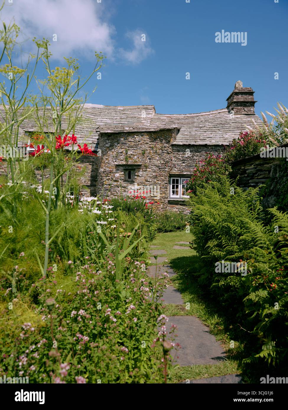Tintagel Old Post Office Tntagel Cornwall England UK Stock Photo