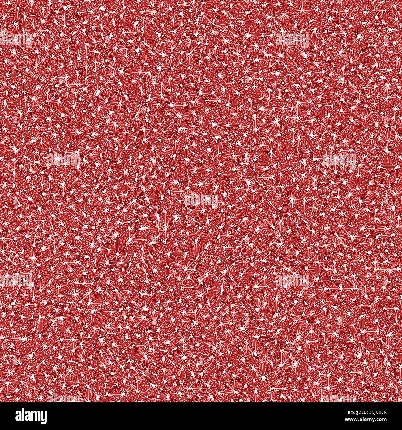 Abstract background with geometric mosaic shapes. Multiple repeated inner triangles. Tiny triangles size. Solid Color style. Seamless pattern. Stock Vector