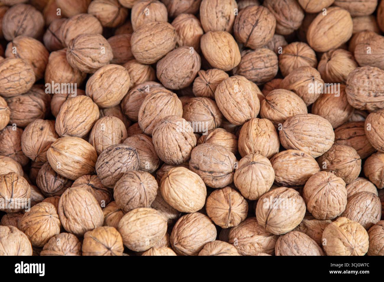 Walnut wallpaper background Stock Photo