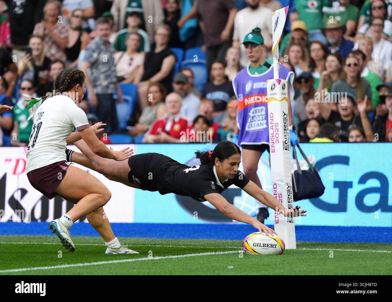 Braxton Rugby New Zealand's Braxton Sorensen-McGee scores their side's fifth try of ...