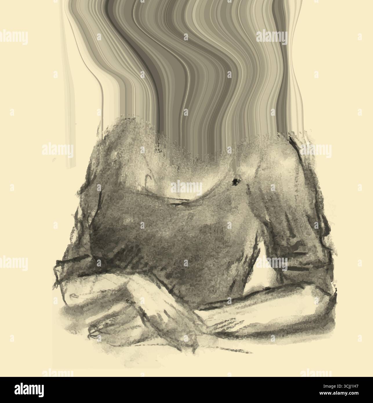 Ghostly woman Stock Vector Images - Alamy