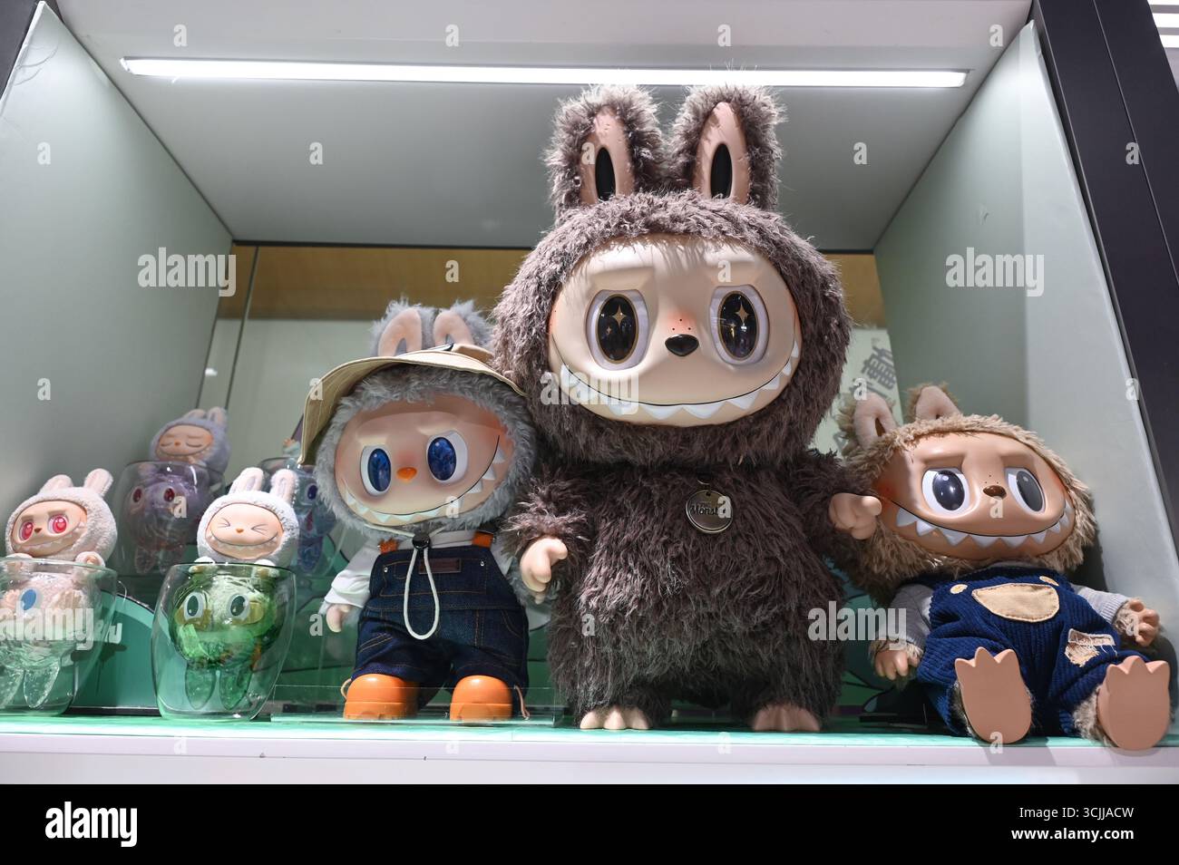 LABUBU products display at the POP MART shop in the shopping mall on ...