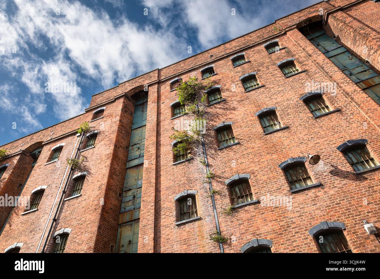Old abandoned nineteenth century warehouse building, Liverpool, 2025 Stock Photo
