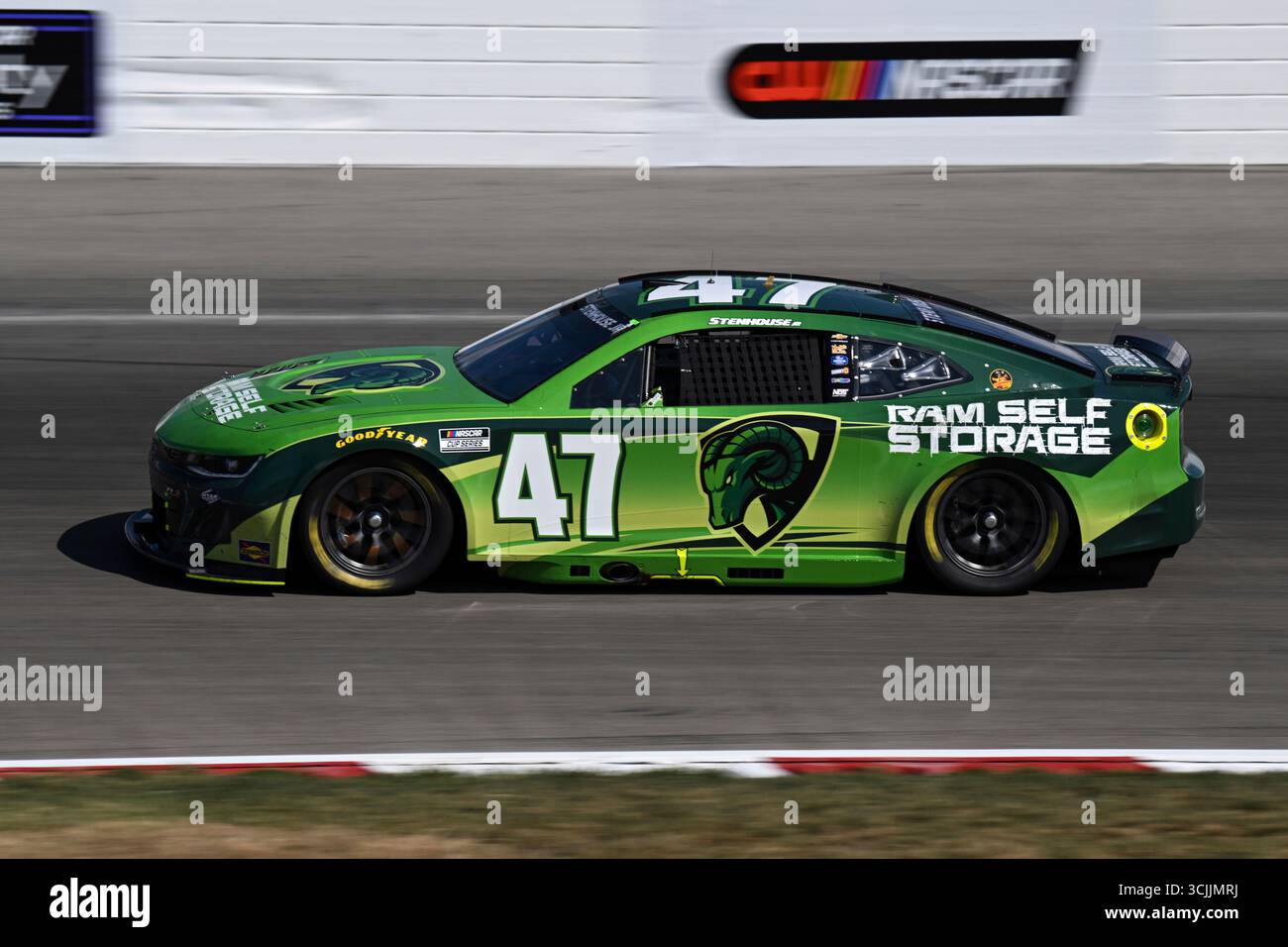 Madison I'll Raceway Ricky Stenhouse Jr. drives during a NASCAR Cup Series auto race at ...