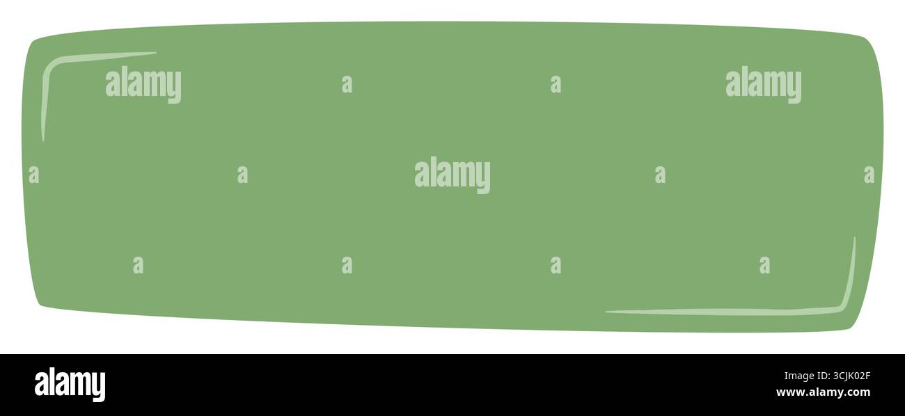 Green Fluid Hand Drawn Rectangle Banner Stock Vector