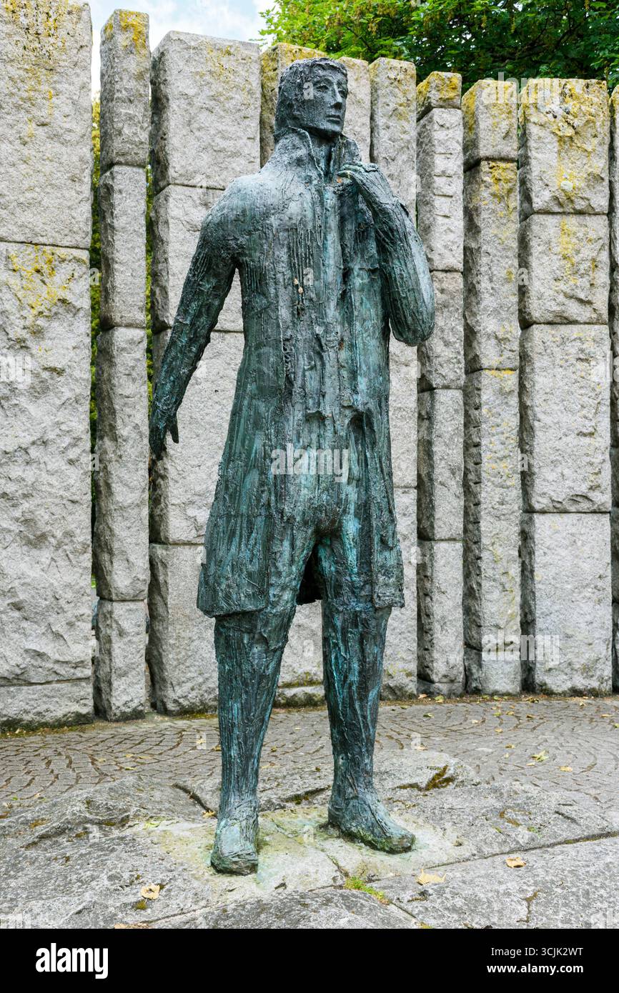 The Wolfe Tone Statue, a sculpture by Edward Delaney, St Stephen's Green, Dublin, Ireland. Stock Photo