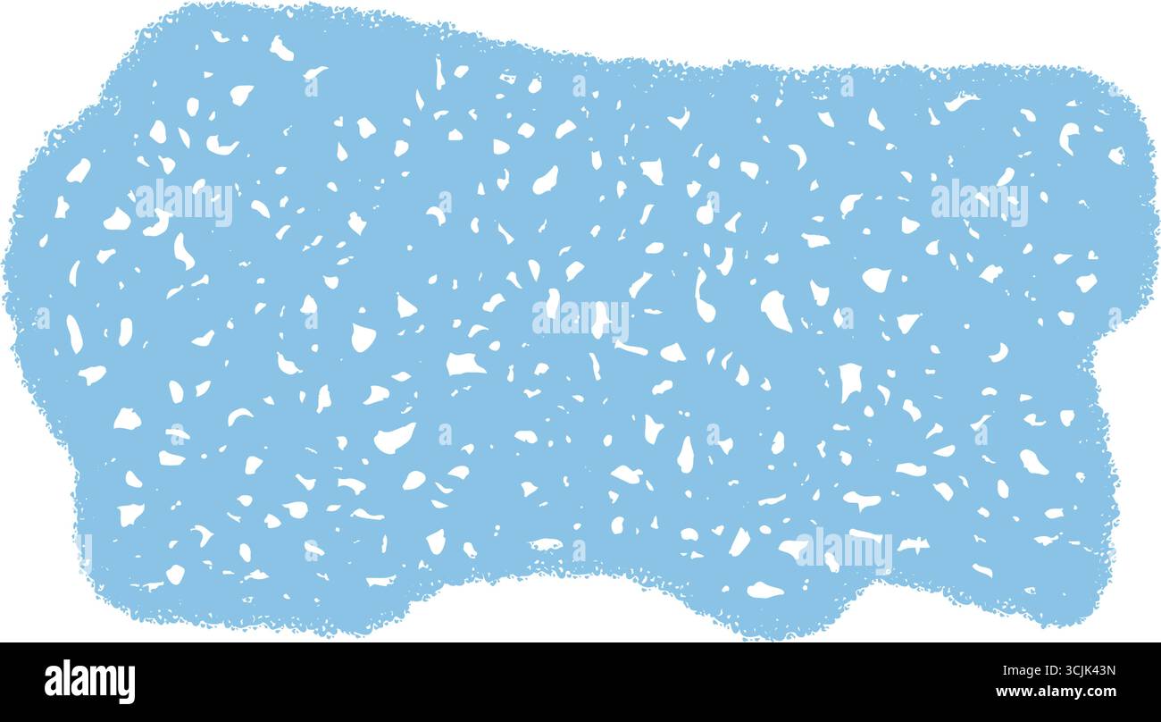 Wavy Chalk Texture Organic Textbox Frame Stock Vector