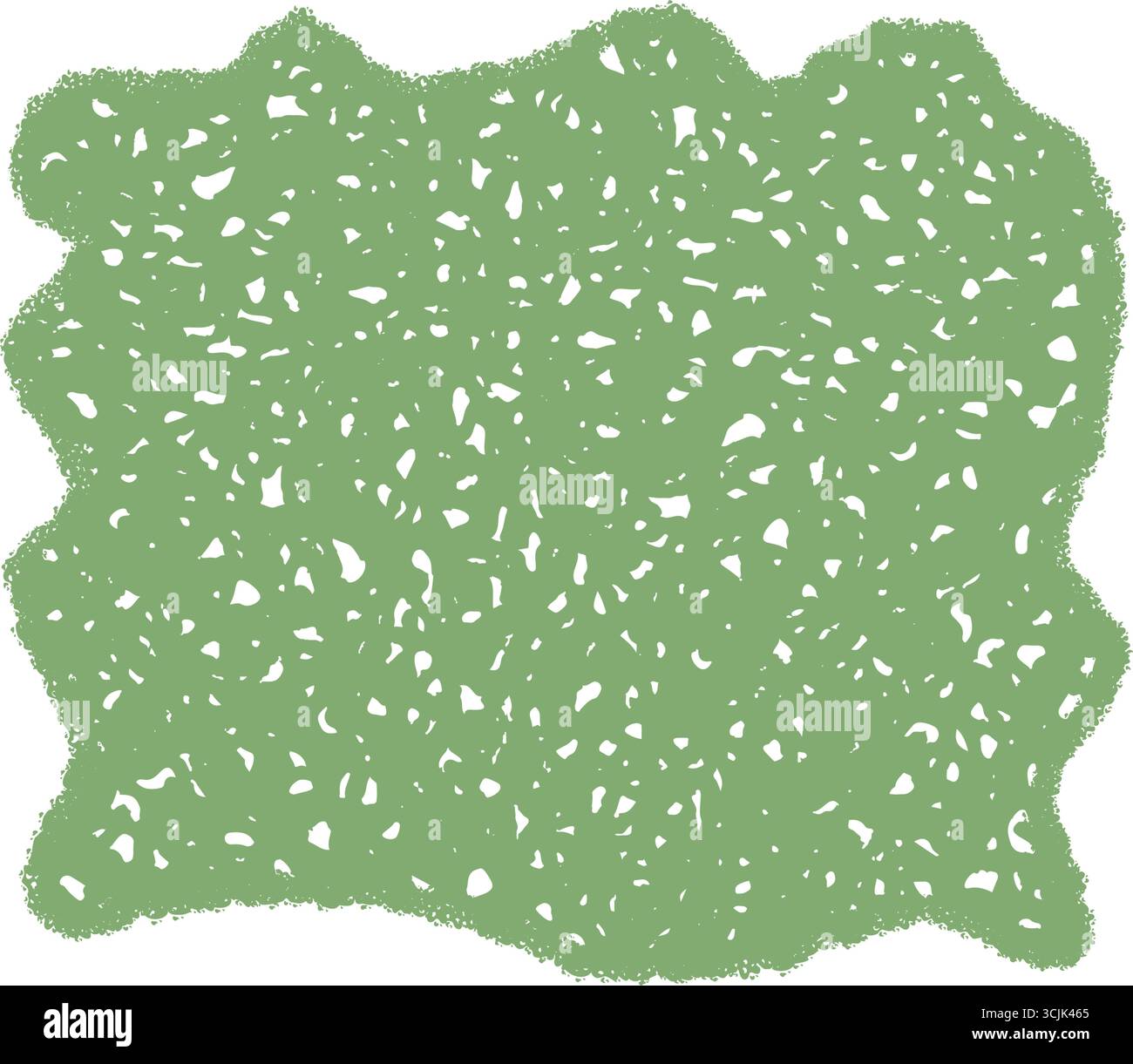 Green Crayon Scribble Fluid Textbox Banner Stock Vector
