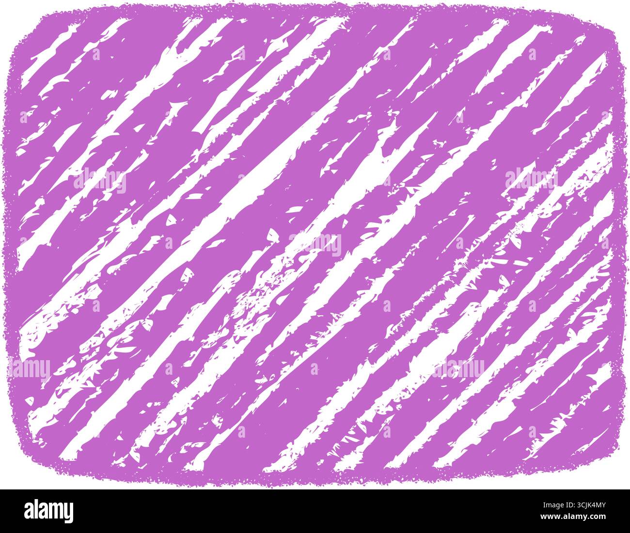 Diagonal Crayon Scribble Rectangle Frame Background Stock Vector