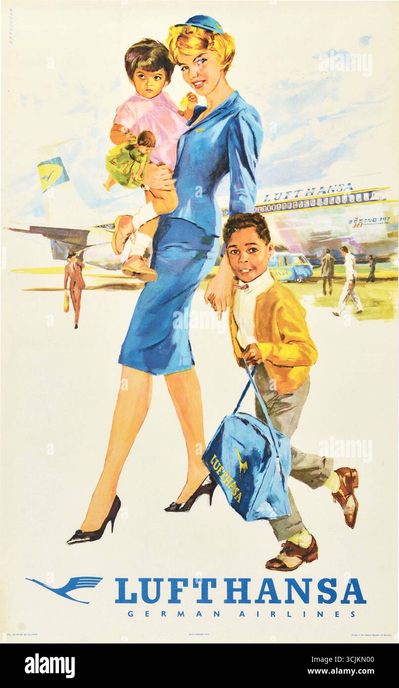 Lufthansa retro poster -Fotos und -Bildmaterial in hoher Auflösung