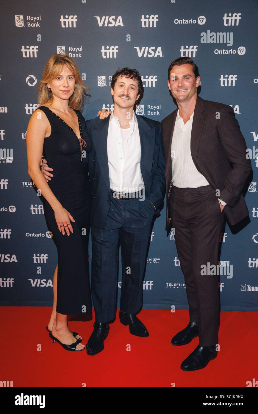 Toronto, Canada. 04th Sep, 2025. (L-R) Victoria Ratermanis, Nyk Allen ...