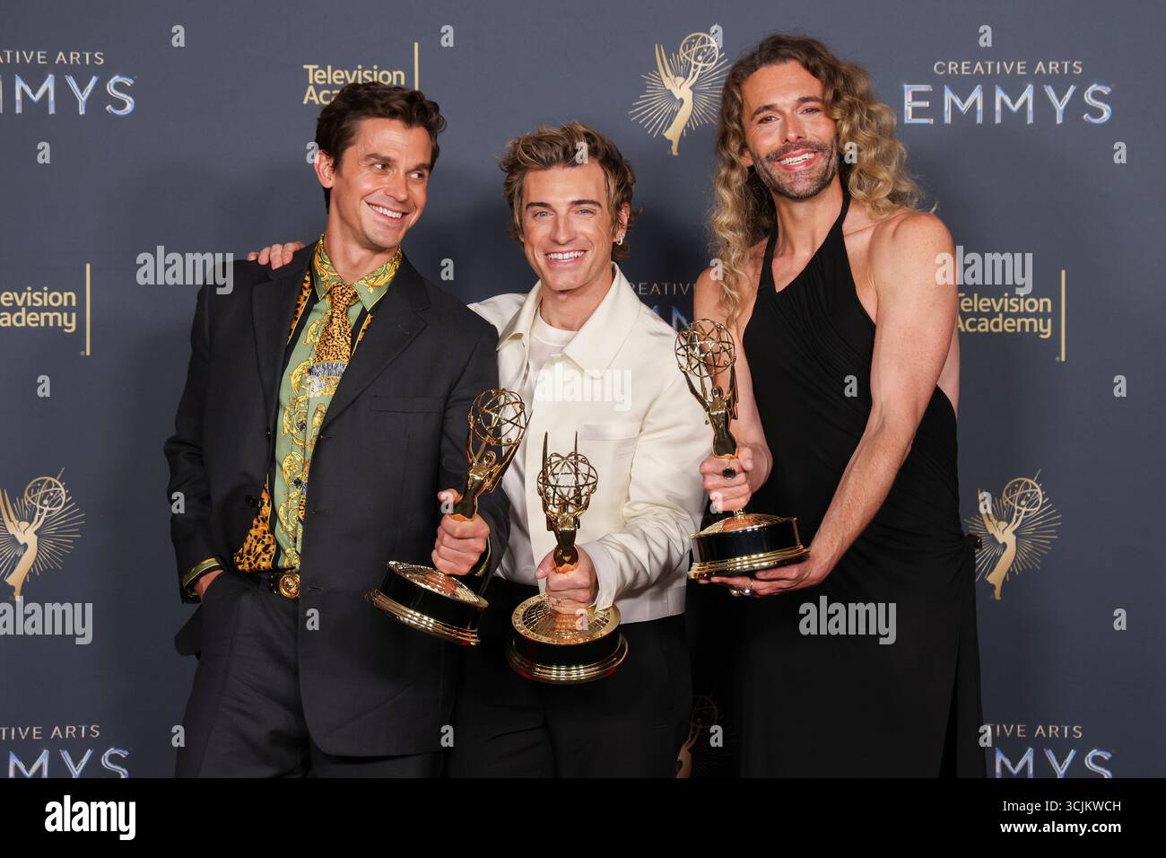 Antoni Porowski, from left, Jeremiah Brent and Jonathan van Ness with ...