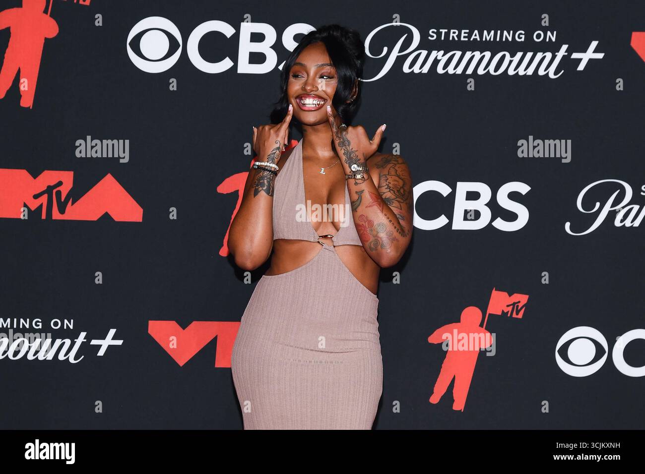 Bankz Red Rapper Lay Bankz walking on the red carpet at the 2025 MTV Video Music Awards ...