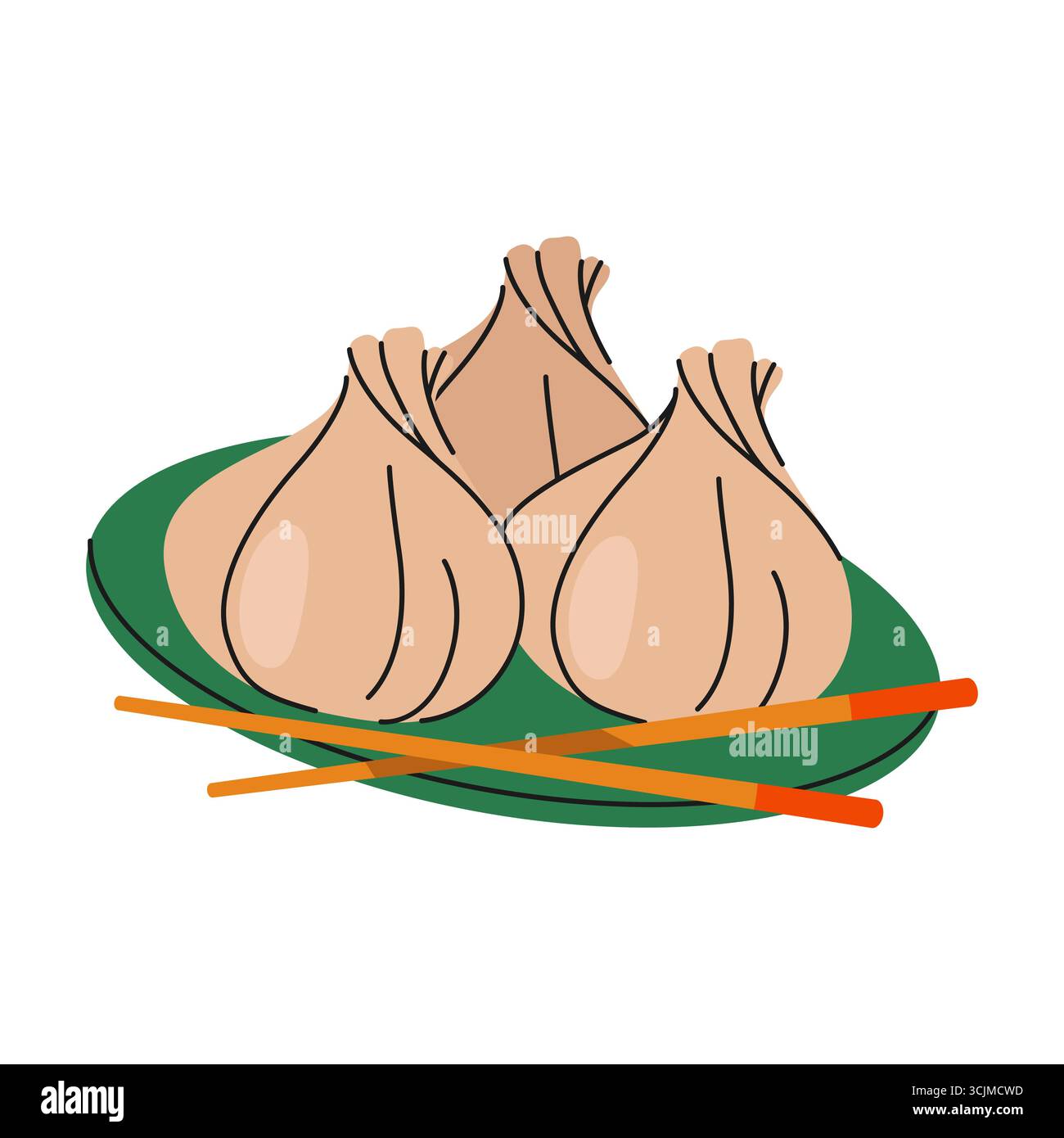 Homemade dumpling recipe Stock Vector Images - Alamy