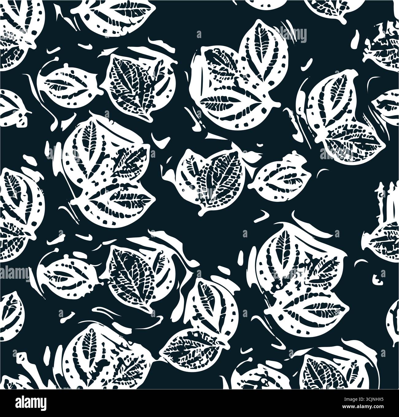 Abstract creative seamless pattern with tropical plants and artistic background,ethnic,leaves,leaf,seamless pattern Stock Vector
