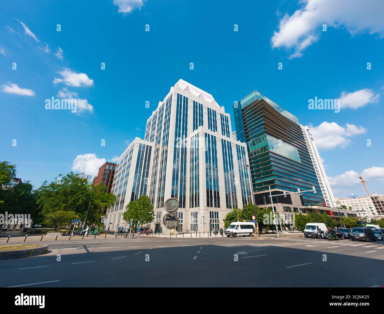 BRUSSELS, BELGIUM - JUNE 16, 2025: Euroclear Group Head Office in Brussels. Headquarters Building Stock Photo
