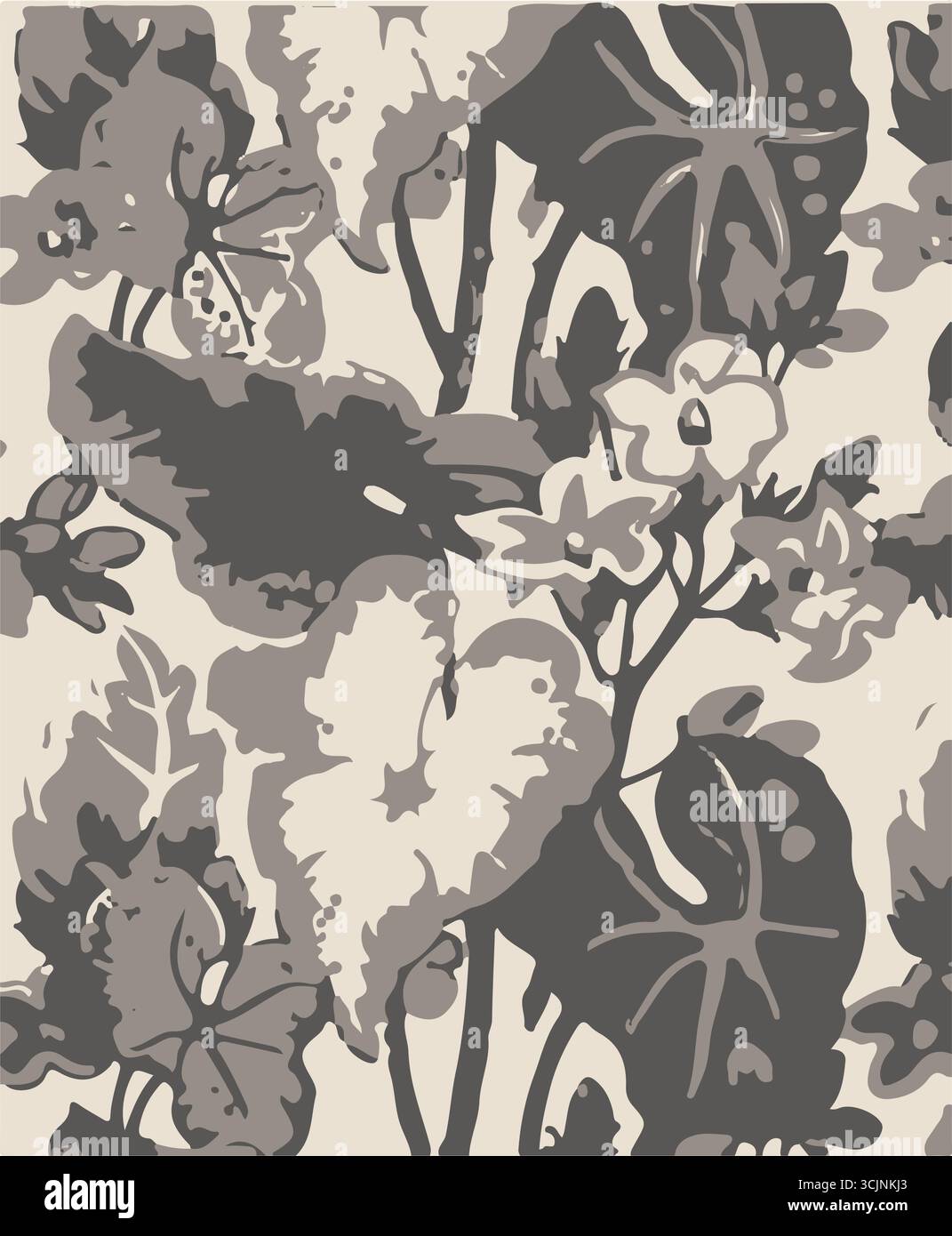Abstract creative seamless pattern with tropical plants and artistic background,ethnic,leaves,leaf,seamless pattern Stock Vector