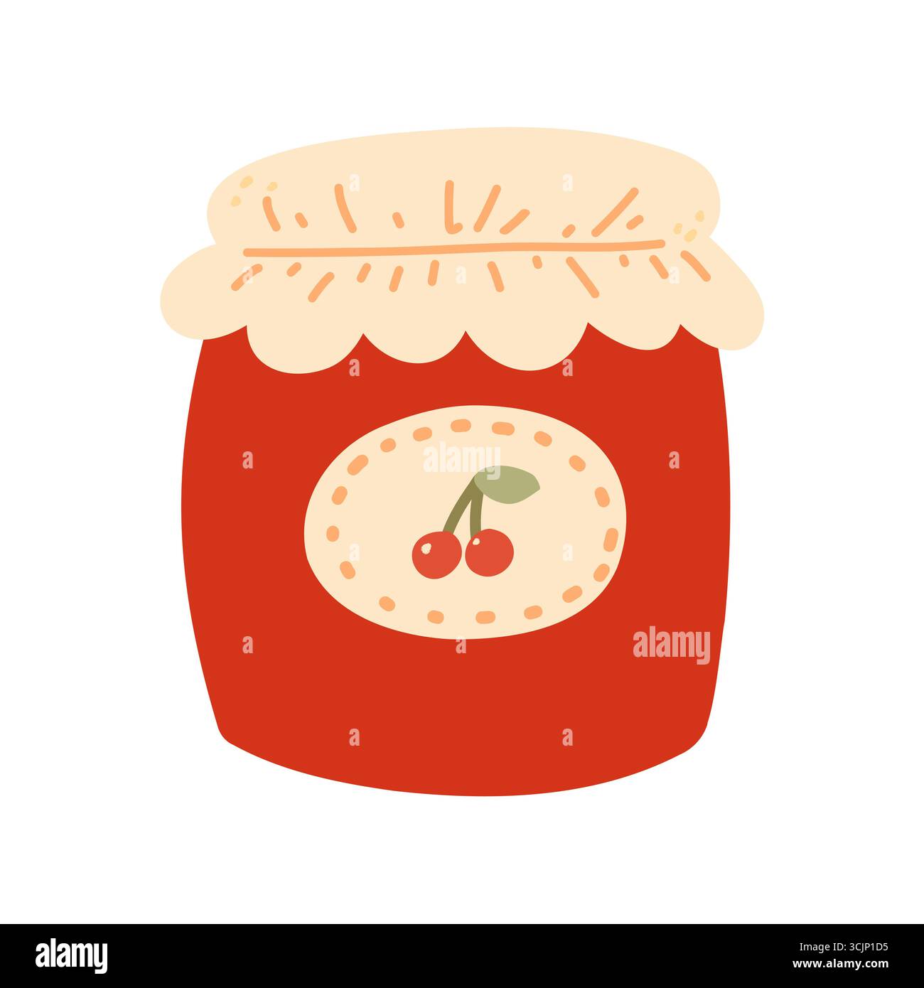 Yellow cherry ingredient jam Stock Vector Images - Alamy