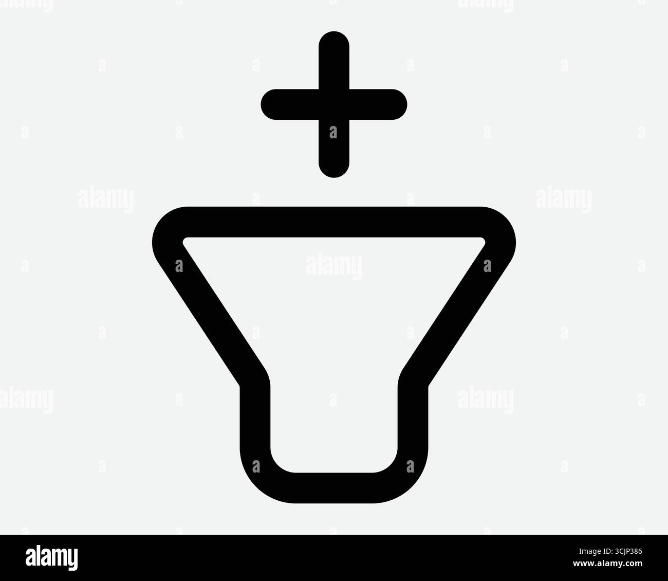 Speaker Increase Volume Icon Radio Sound Up Plus Add Loud Louder Black Graphic Line Outline Shape Broadcast Message Loudness Media Control Button Stock Vector